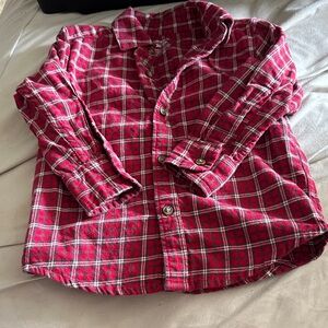 Carter's Red Plaid Button Down Shirt